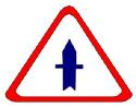 An alternate Priority Route sign